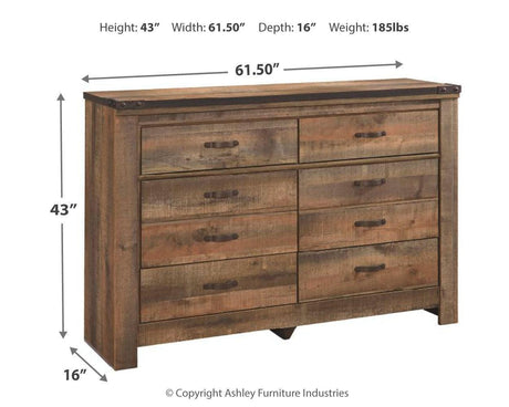 Trinell Brown Dresser - Ella Furniture