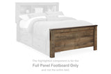 Trinell Brown Full Bookcase Bed with Storage