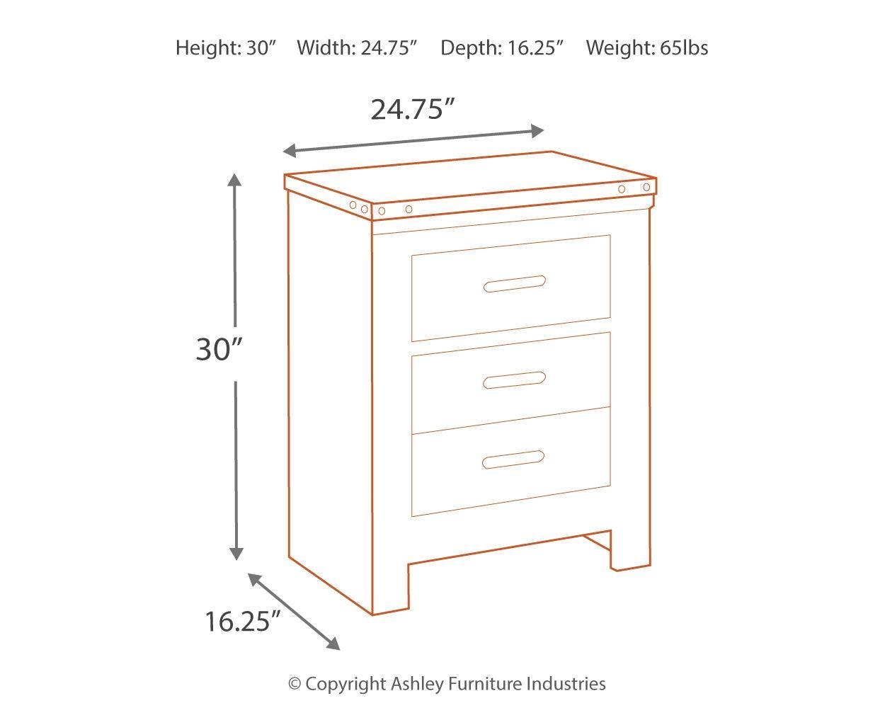 Trinell Brown Nightstand B446-92 - Ella Furniture