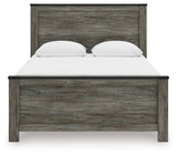 Frandern Black/Gray Queen Panel Bed