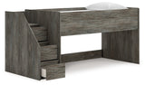 Frandern Gray Twin Loft Bed