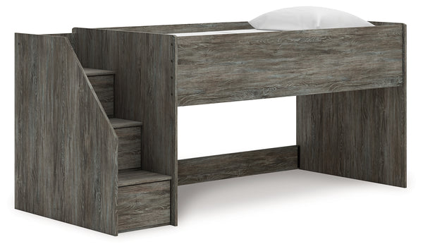 Frandern Gray Twin Loft Bed