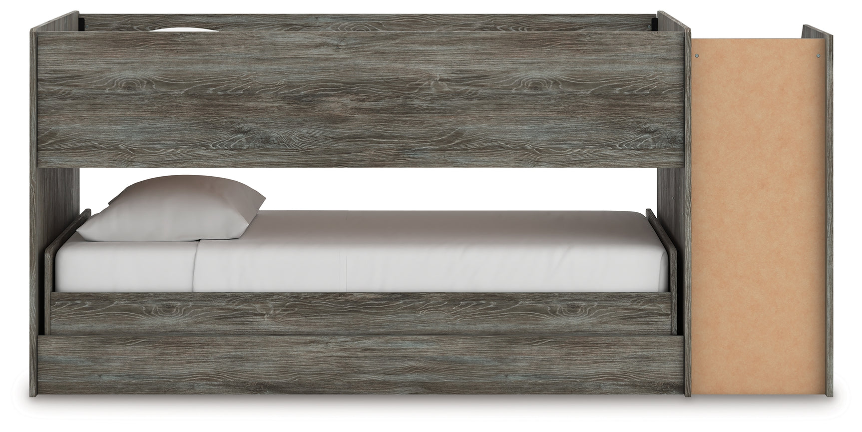 Frandern Gray Twin over Twin Loft Bed