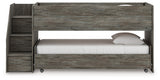 Frandern Gray Twin over Twin Loft Bed