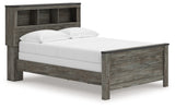 Frandern Gray Full Bookcase Panel Bed