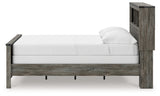 Frandern Gray Full Bookcase Panel Bed