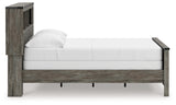 Frandern Gray Full Bookcase Panel Bed