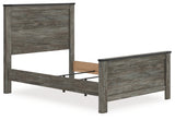 Frandern Black/Gray Full Panel Bed