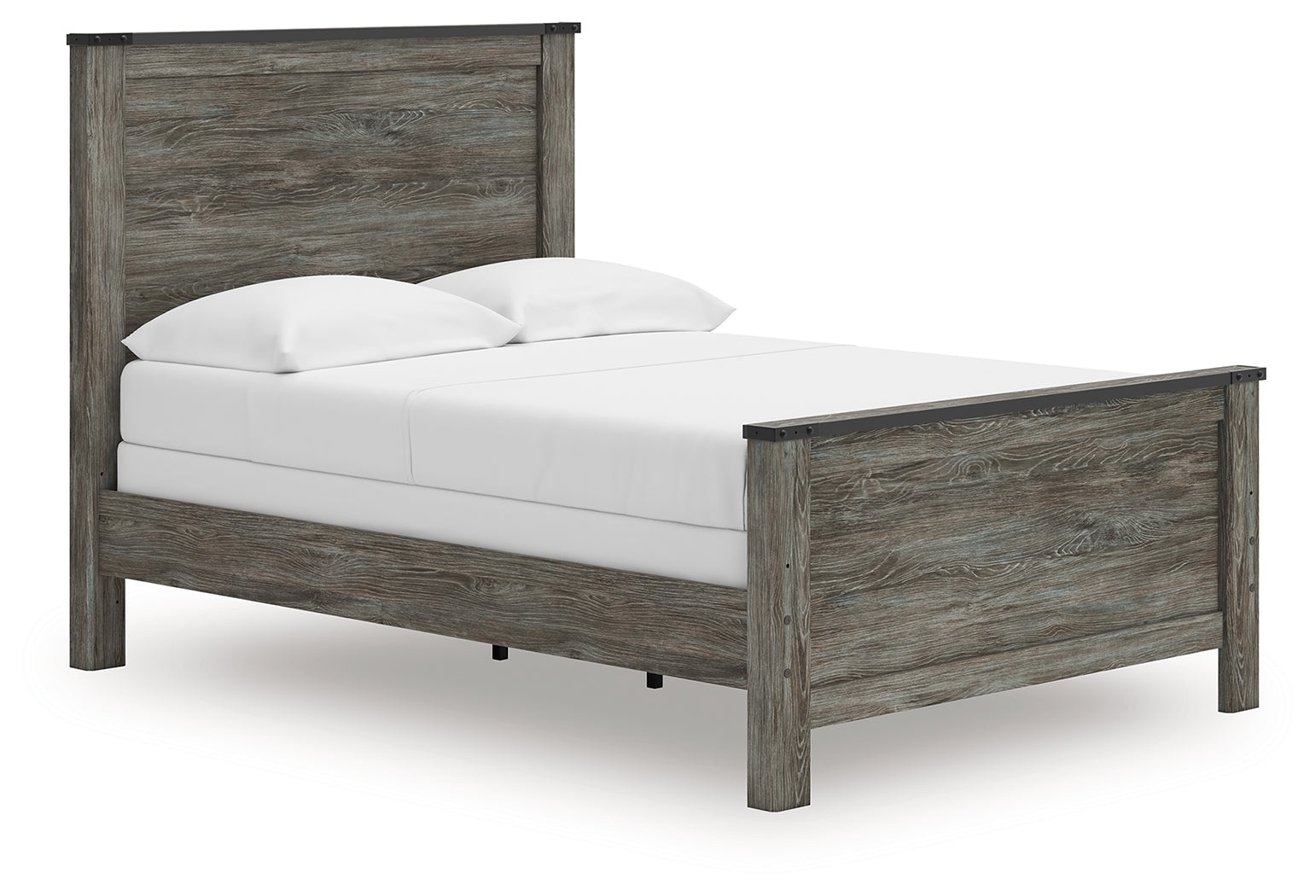 Frandern Black/Gray Full Panel Bed