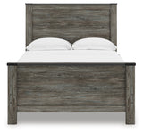 Frandern Black/Gray Full Panel Bed
