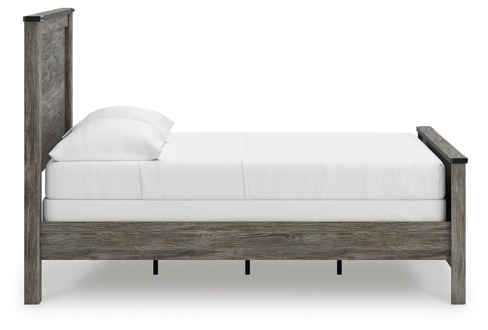 Frandern Black/Gray Full Panel Bed