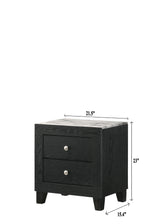 Cadence Chest Black, Modern And Sleek Wood, Nickel Knob 4 Drawers - Ella Furniture