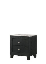 Cadence Chest Black, Modern And Sleek Wood, Nickel Knob 4 Drawers - Ella Furniture