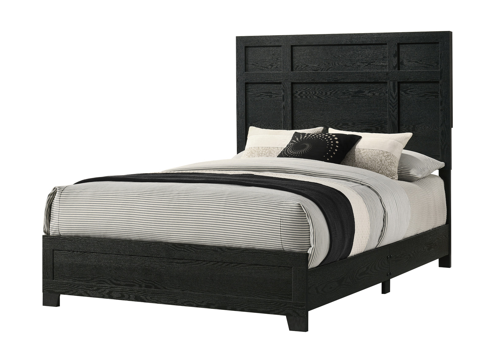 Cadence Black Panel Queen Bed