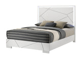 Ayla White LED Panel Bedroom Set