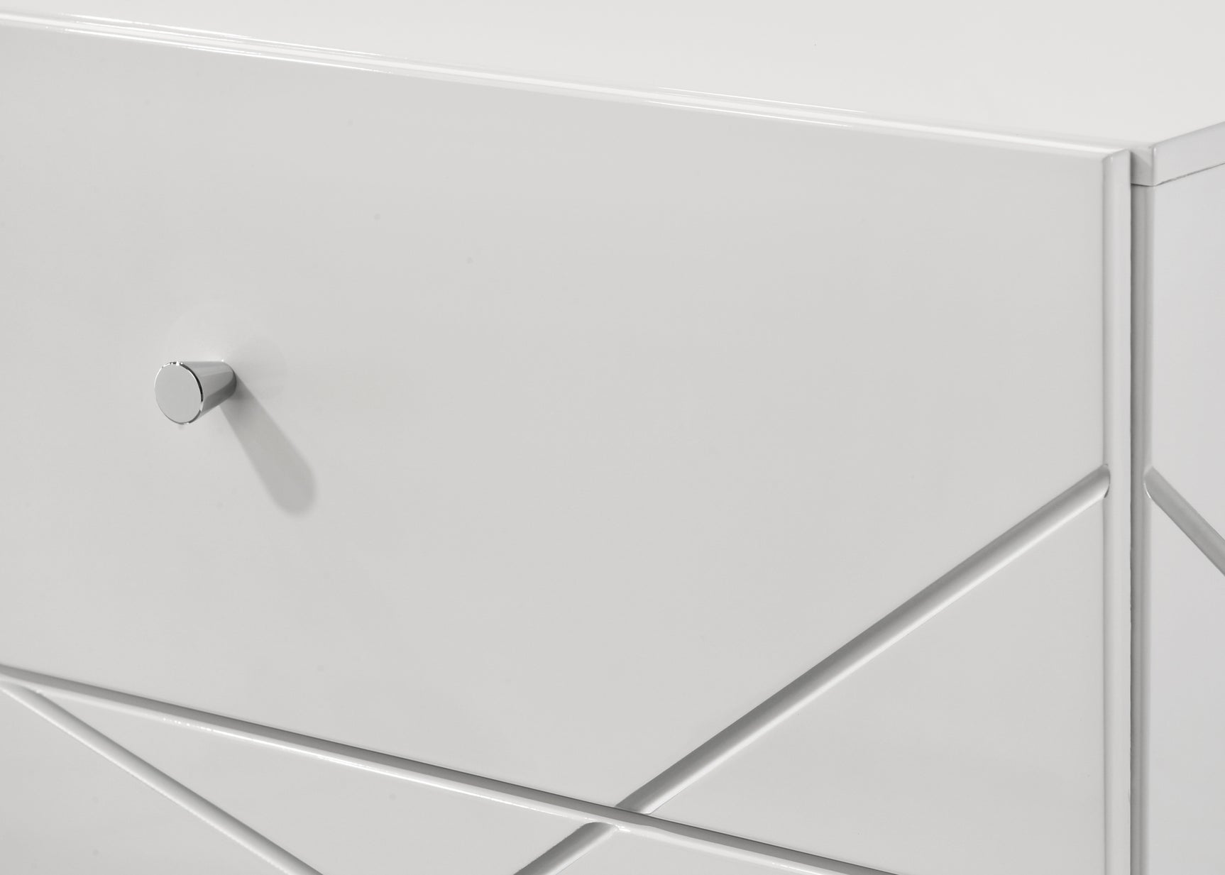 Ayla White LED Panel Bedroom Set