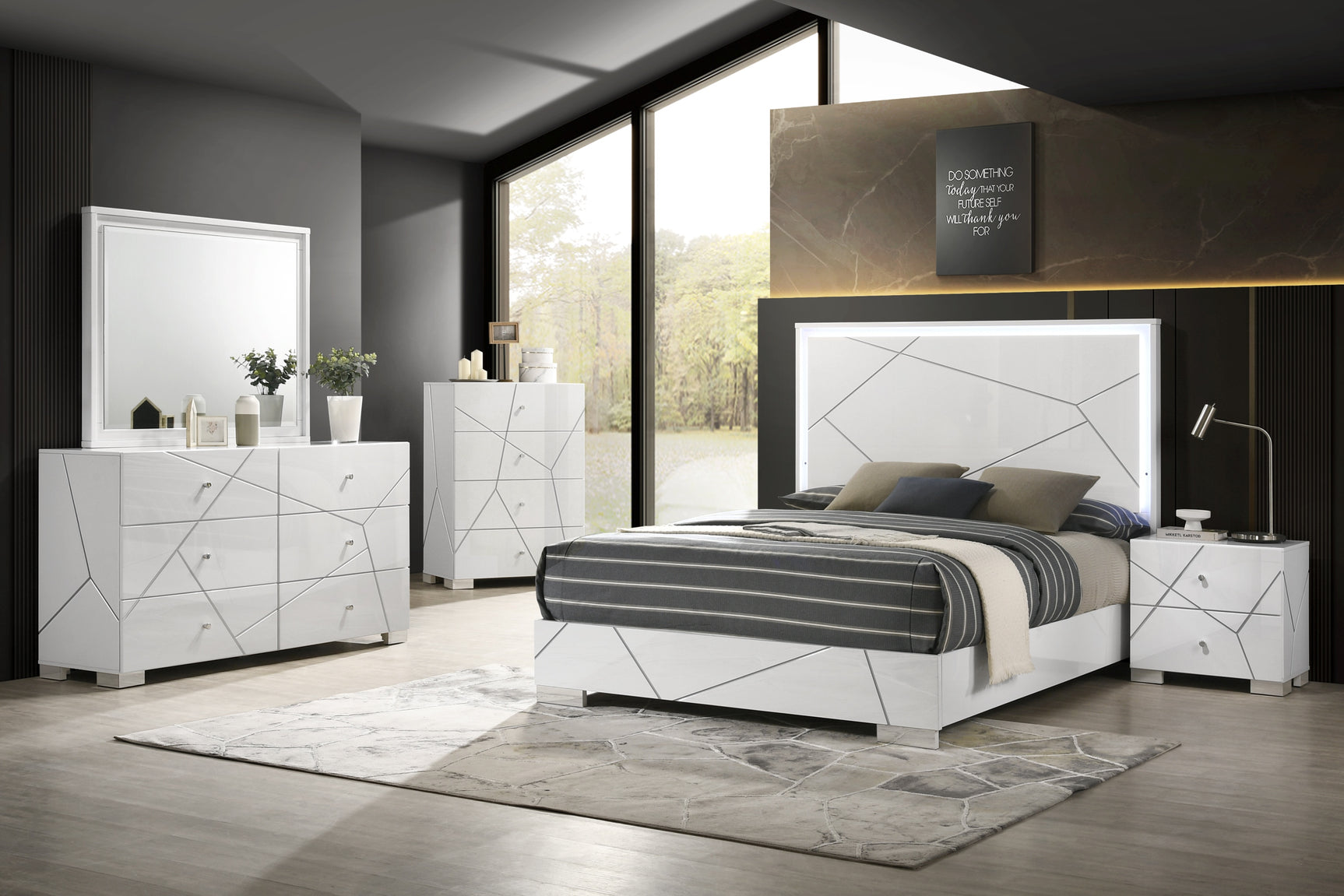 Ayla White Nightstand