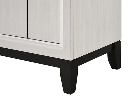 Akerson Chalk Classic And Traditional, Modern Wood Queen Panel Bed - Ella Furniture