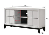 Akerson Dresser Chalk, Sleek Contemporary Wood, 6 Spacious Drawers - Ella Furniture