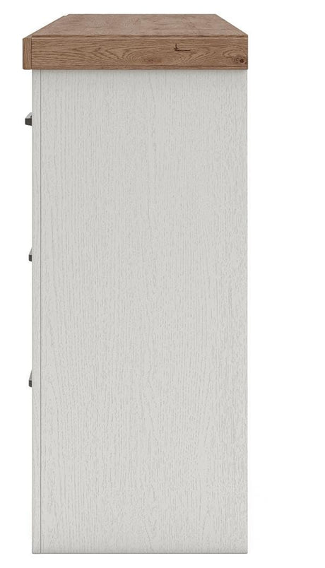 Savonport White/Brown Dresser view 3