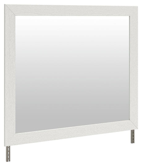 Savonport White Bedroom Mirror angled view