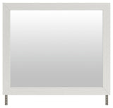 Savonport White Bedroom Mirror from Ella Furniture