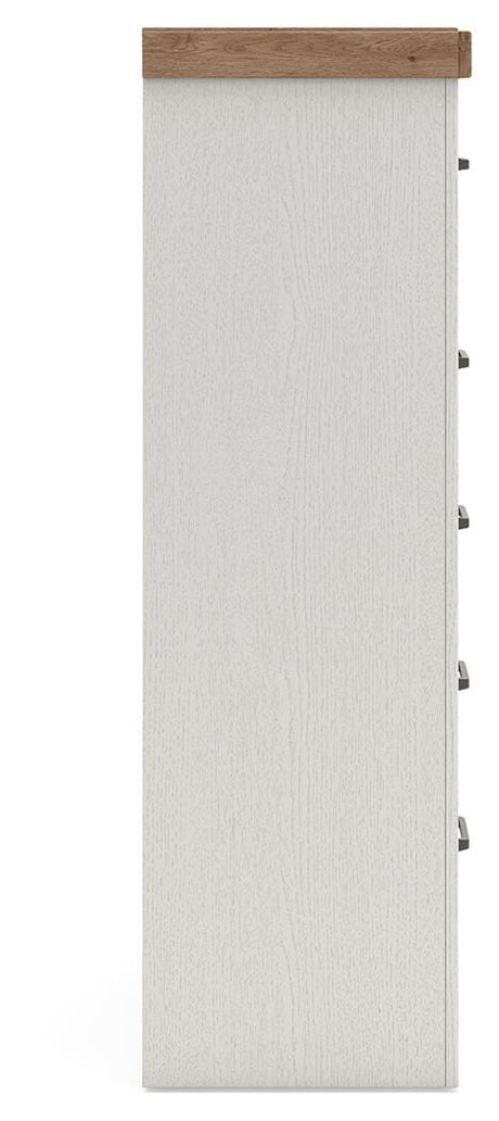 Savonport White/Brown Panel Storage Bedroom Set view 25