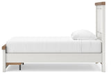 Savonport White/Brown Twin Panel Storage Bed view 3