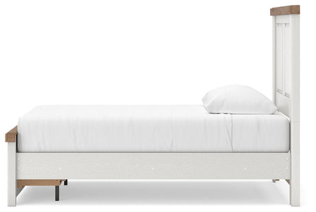 Savonport White/Brown Twin Panel Storage Bed view 3