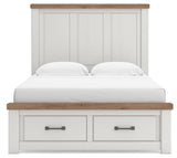 Savonport White/Brown Panel Storage Bedroom Set view 11