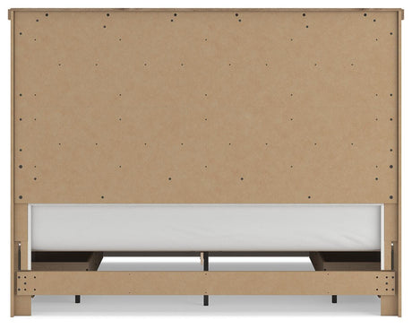 Savonport White/Brown King Panel Storage Bed view 9