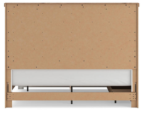 Savonport White/Brown King Panel Storage Bed view 9