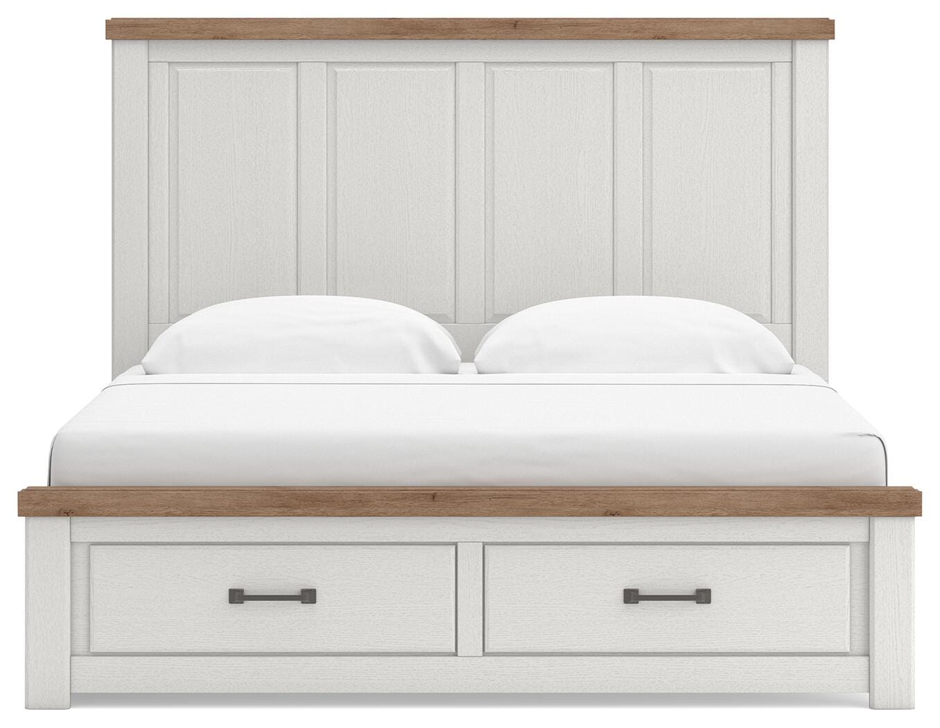 Savonport White/Brown Panel Storage Bedroom Set view 44