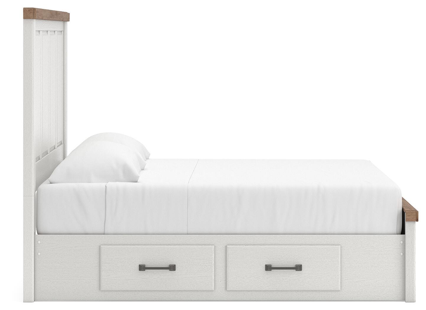 Savonport White/Brown Panel Storage Bedroom Set view 46