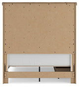 Savonport White/Brown Full Panel Bed with Storage view 9