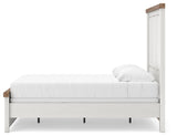 Savonport White/Brown Full Panel Bed view 3