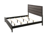 Akerson Gray Finish Wood Modern Rustic And Charm Panel Bedroom Set - Ella Furniture