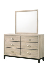 Akerson Driftwood Finish Wood Modern Rustic And Charm Queen Panel Bed - Ella Furniture