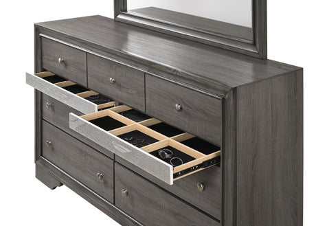 Regata Grey Finish Modern Tv Stand, Entertainment Cabinet, Contemporary Style, Media Console With Wood Finish And Wood Legs with Storage Doors for Living Room - Ella Furniture