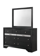 Regata Black/Silver Modern And Sleek Wood Queen Storage Platform Bed - Ella Furniture