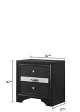 Regata Black/Silver Finish Modern Tv Stand, Entertainment Cabinet, Contemporary Style, Media Console With Wood Finish And Wood Legs with Storage Doors for Living Room - Ella Furniture