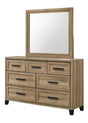 Jameson Light Brown Dresser and Mirror from Ella Furniture