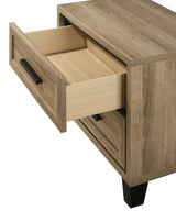Jameson Light Brown Nightstand with Classic Design view 2