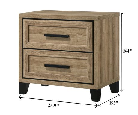 Jameson Light Brown Panel Bedroom Set view 12