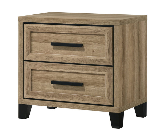 Jameson Light Brown Nightstand with Classic Design from Ella Furniture