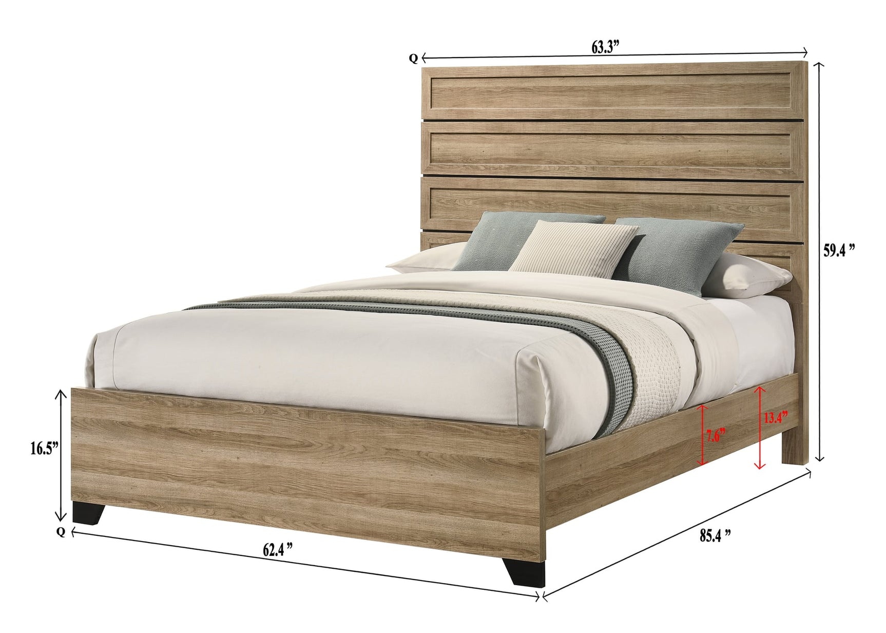 Jameson Light Brown Panel Bedroom Set view 4