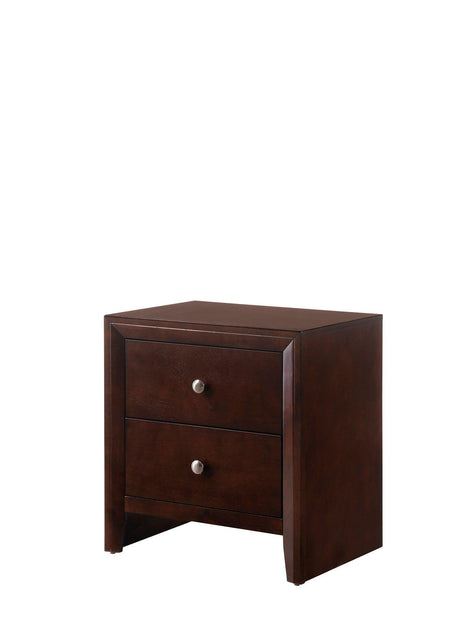 Evan Chest Gray, Modern Rope Wood, Nickel Knob 5 Drawers - Ella Furniture