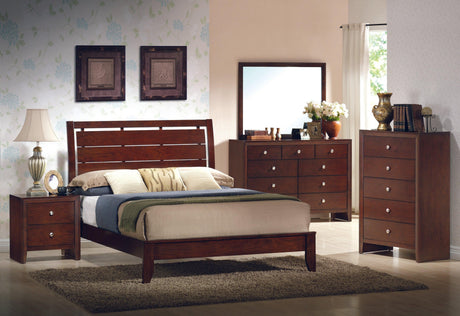 Evan Chest Gray, Modern Rope Wood, Nickel Knob 5 Drawers - Ella Furniture