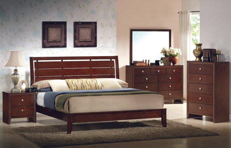 Evan Chest Gray, Modern Rope Wood, Nickel Knob 5 Drawers - Ella Furniture