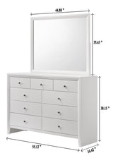 Evan Night Stand White, Modern Contemporary Sleek Wood, 2 Spacious Drawers - Ella Furniture